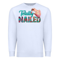 White totally nailed bbs Premium Sweatshirt - BundleAndBundleShop