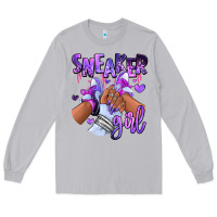 Moon Dust Purple galaxy sneaker girl Long Sleeve Tee - RanaPortraitStore