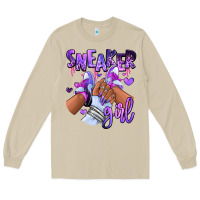 Mushroom Purple galaxy sneaker girl Long Sleeve Tee - RanaPortraitStore