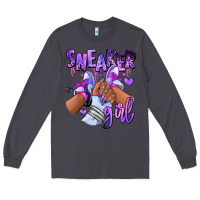 Smoke Purple galaxy sneaker girl Long Sleeve Tee - RanaPortraitStore