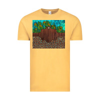 Vintage Mustard custom cactus and sunflowers leopard turquoise Vintage Tee - Artiststas