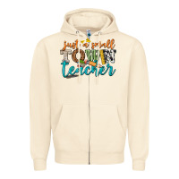 Sandshell just a small town teacher Zipper Hoodie - texasbilliewilder