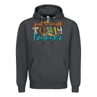 Smoke just a small town teacher Zipper Hoodie - texasbilliewilder