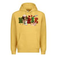 Antique Gold Christmas Nurse Premium Hoodie - NancyCooperArtShop