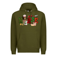 Army Green Christmas Nurse Premium Hoodie - NancyCooperArtShop