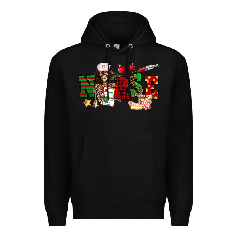 Christmas Nurse Premium Hoodie by NancyCooperArtShop | Teevron