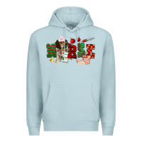 Blue Mist Christmas Nurse Premium Hoodie - NancyCooperArtShop