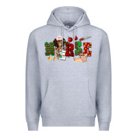 Heather Grey Christmas Nurse Premium Hoodie - NancyCooperArtShop