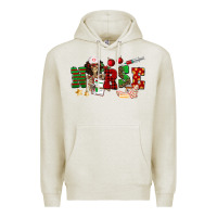 Oatmeal Heather Christmas Nurse Premium Hoodie - NancyCooperArtShop