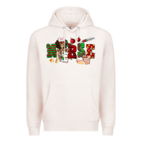 Pale Pink Christmas Nurse Premium Hoodie - NancyCooperArtShop