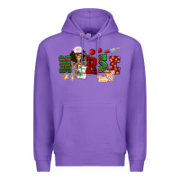 Purple Christmas Nurse Premium Hoodie - NancyCooperArtShop