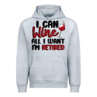 Heather Grey i can wine all i want lm retired Urban Hoodie - MaliasSmallBusiness