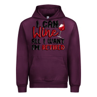Mauve Wine i can wine all i want lm retired Urban Hoodie - MaliasSmallBusiness