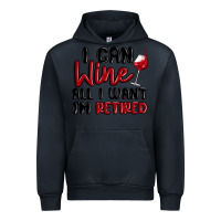 Navy i can wine all i want lm retired Urban Hoodie - MaliasSmallBusiness