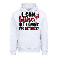White i can wine all i want lm retired Urban Hoodie - MaliasSmallBusiness