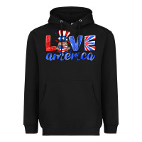 Black love america gnome Heavyweight Hoodie - HRA Design Shop
