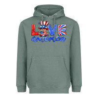 Sage love america gnome Heavyweight Hoodie - HRA Design Shop