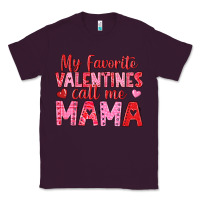 Plum my favorite valentines call me mama Classic Tee - texasbilliewilder