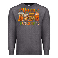 Charcoal Heather western happy thanksgiving bbs Premium Sweatshirt - BundleAndBundleShop