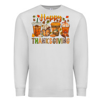 Dove Grey western happy thanksgiving bbs Premium Sweatshirt - BundleAndBundleShop