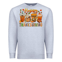 Heather Grey western happy thanksgiving bbs Premium Sweatshirt - BundleAndBundleShop