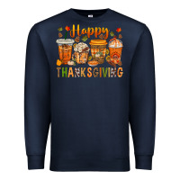 Navy western happy thanksgiving bbs Premium Sweatshirt - BundleAndBundleShop
