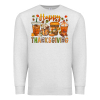 Oatmeal Heather western happy thanksgiving bbs Premium Sweatshirt - BundleAndBundleShop