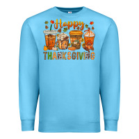 Ocean Blue western happy thanksgiving bbs Premium Sweatshirt - BundleAndBundleShop