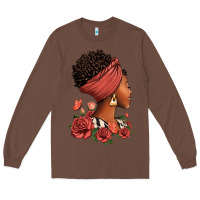 Chestnut She who kneels before god can stand before anyone Long Sleeve Tee - RanaPortraitStore