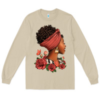 Mushroom She who kneels before god can stand before anyone Long Sleeve Tee - RanaPortraitStore