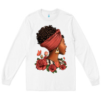 White She who kneels before god can stand before anyone Long Sleeve Tee - RanaPortraitStore