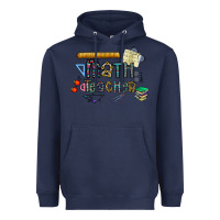 Navy math teacher Heavyweight Hoodie - CowhideDigitalArt
