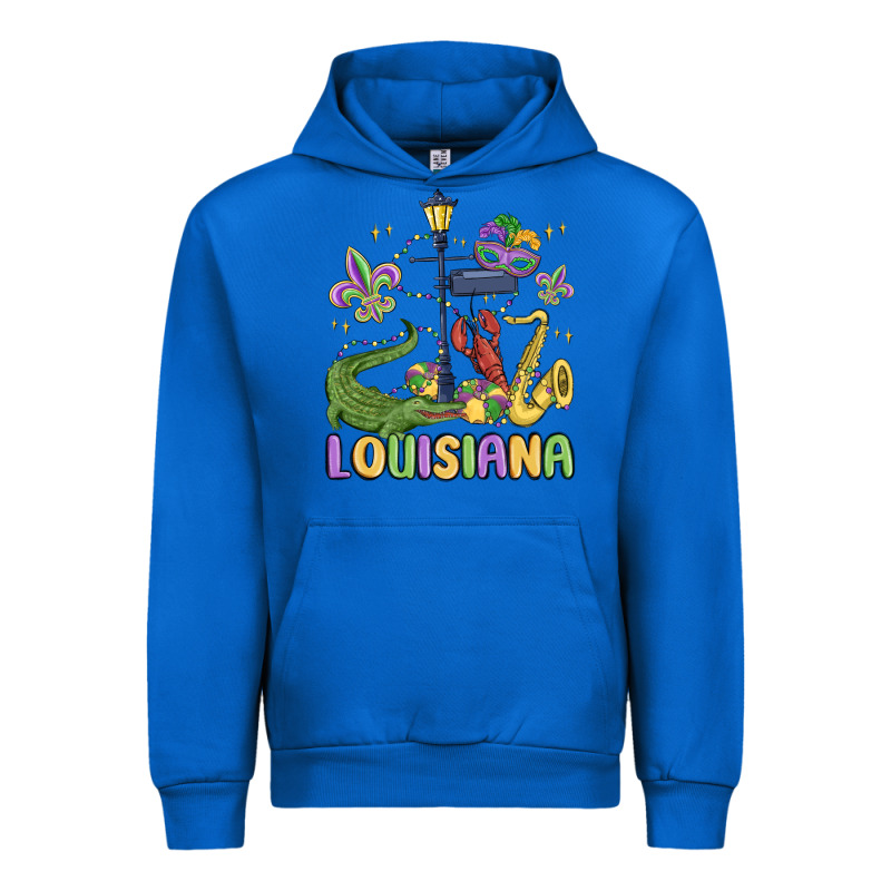 Louisiana Mardi Gras Urban Hoodie by MaliasSmallBusiness | Teevron