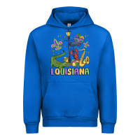 Cobalt louisiana mardi gras Urban Hoodie - MaliasSmallBusiness