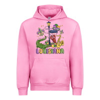 Fuchsia Pink louisiana mardi gras Urban Hoodie - MaliasSmallBusiness