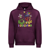 Mauve Wine louisiana mardi gras Urban Hoodie - MaliasSmallBusiness