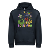 Navy louisiana mardi gras Urban Hoodie - MaliasSmallBusiness