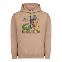 Pigment Burro louisiana mardi gras Urban Hoodie - MaliasSmallBusiness