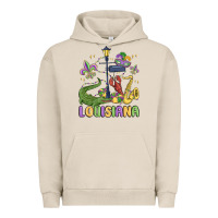 Pigment French Oak louisiana mardi gras Urban Hoodie - MaliasSmallBusiness