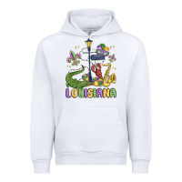 White louisiana mardi gras Urban Hoodie - MaliasSmallBusiness