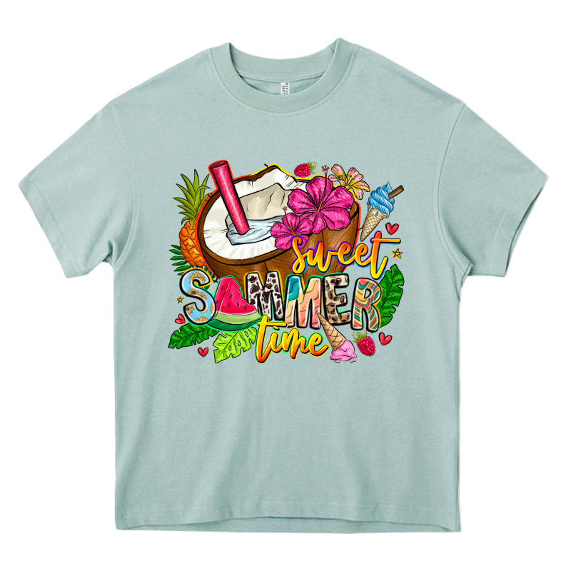 Summer Time Heavy Core Tee by CowhideDigitalArt | Teevron