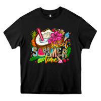 Black summer time Heavy Core Tee - CowhideDigitalArt