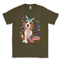 Army Green Easter Beagle Classic Tee - RanaPortraitStore