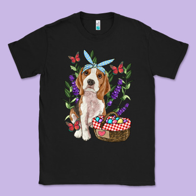 Easter Beagle Classic Tee Designed By Ranaportraitstore