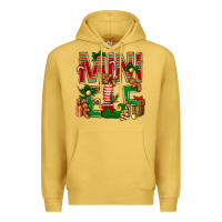 Antique Gold Christmas mini Elf Premium Hoodie - NancyCooperArtShop