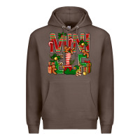 Coffee Christmas mini Elf Premium Hoodie - NancyCooperArtShop