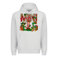 Dove Grey Christmas mini Elf Premium Hoodie - NancyCooperArtShop