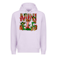 Lilac Christmas mini Elf Premium Hoodie - NancyCooperArtShop