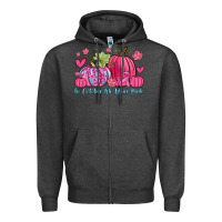 Charcoal Heather in october we wear pink Zipper Hoodie - Zillion Design Studio