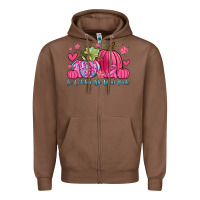 Chestnut in october we wear pink Zipper Hoodie - Zillion Design Studio